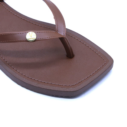 Marie Claire Brown Flip Flop
