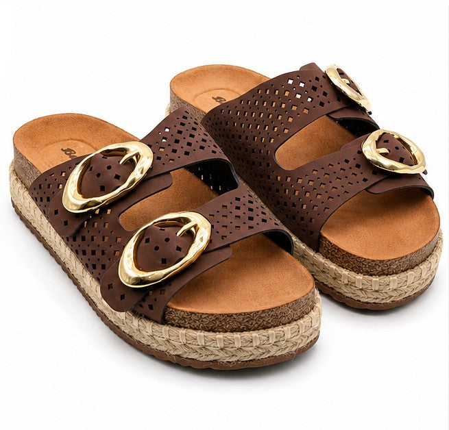 BR Brown Perforated Cork Slide