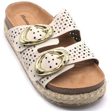 BR White Perforated Cork Slide (