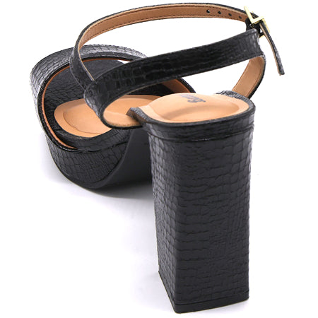 BR Black Snakeprint Platforms