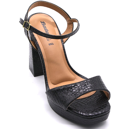 BR Black Snakeprint Platforms