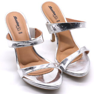 BR Silver Double Strap Mule