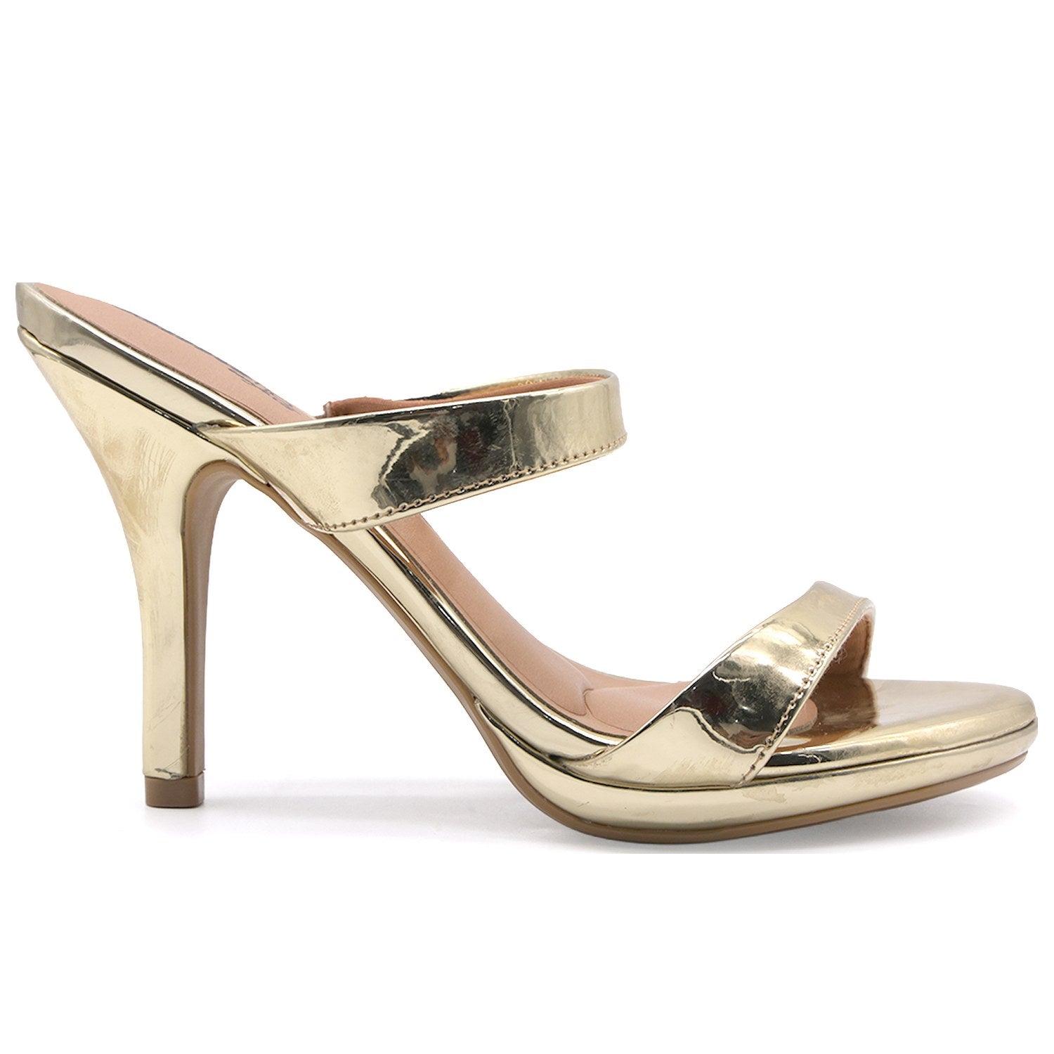 BR Gold Double Strap Mule