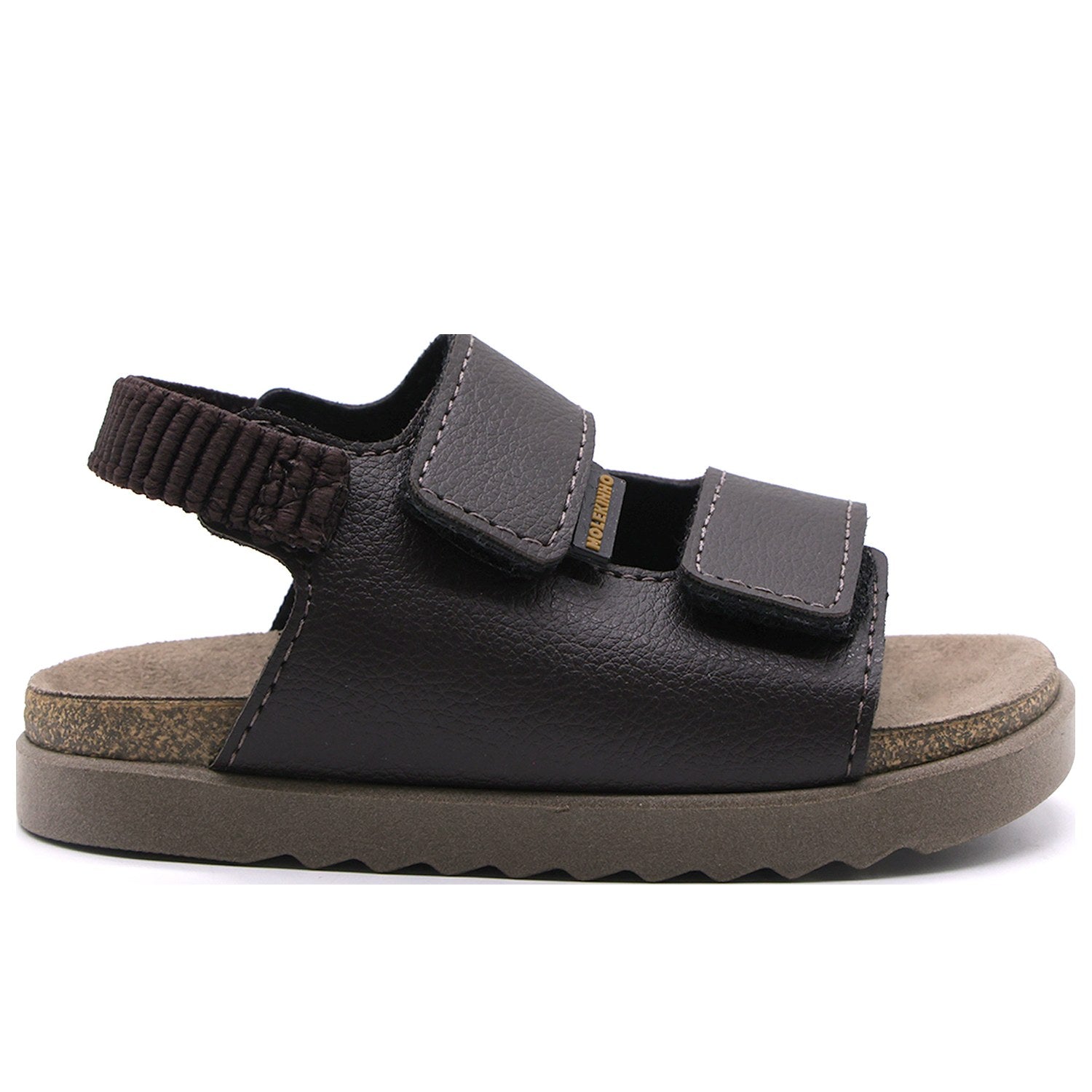 BR Baby Brown Velcro Cork Sandal