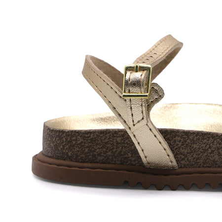 BR GIRLS BRAIDED CORK SANDALS