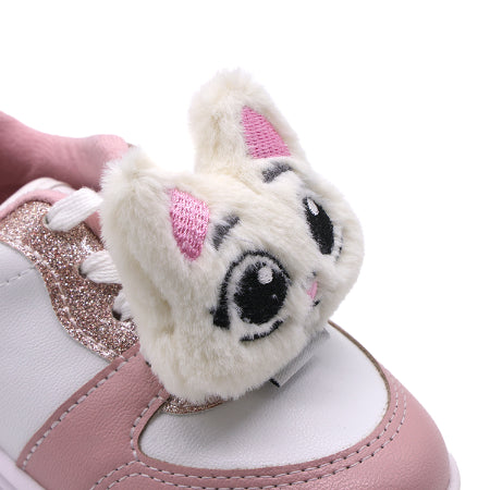 BR Baby Girls Kitty Charm Sneakers