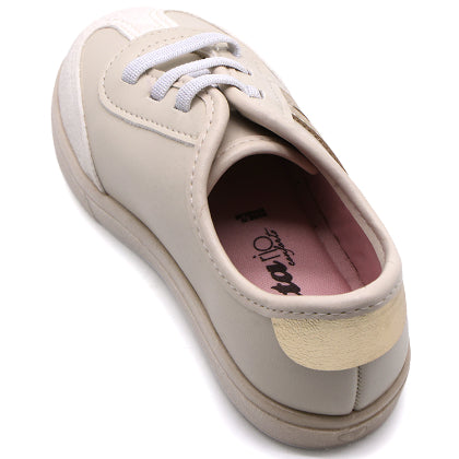 BR Baby Beige Metallic Stripe Sneakers