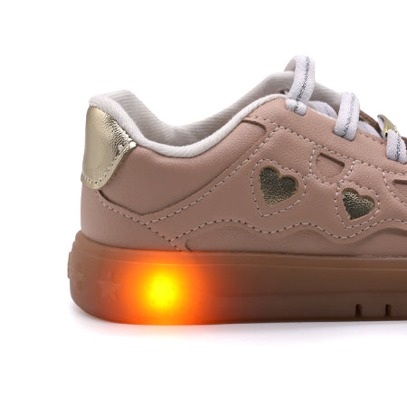 BR Baby Girl Pink Fun-Lights Sneakers