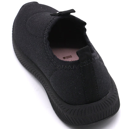BR Baby Girls Black Knit Slip-Ons