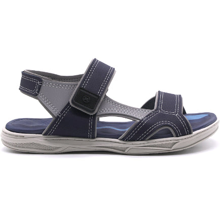 BR Boys Navy and Grey Sport Sandals