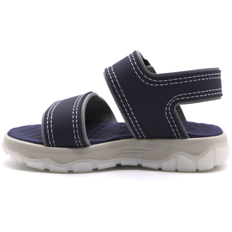 BR Baby Boys Navy Fun Lights Sport Sandals