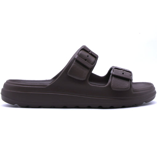 BR Brown Lightweight Dbl Strap Slides