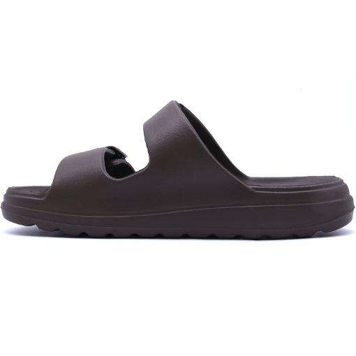 BR Brown Lightweight Dbl Strap Slides