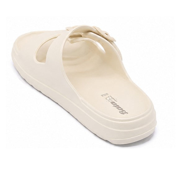 BR White Lightweight Dbl Strap Slides
