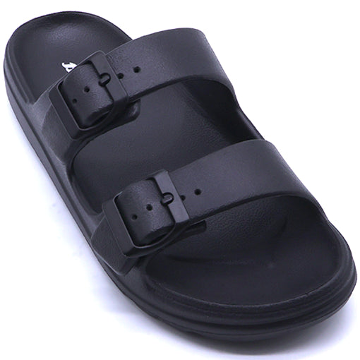 BR Black Lightweight Dbl Strap Slides