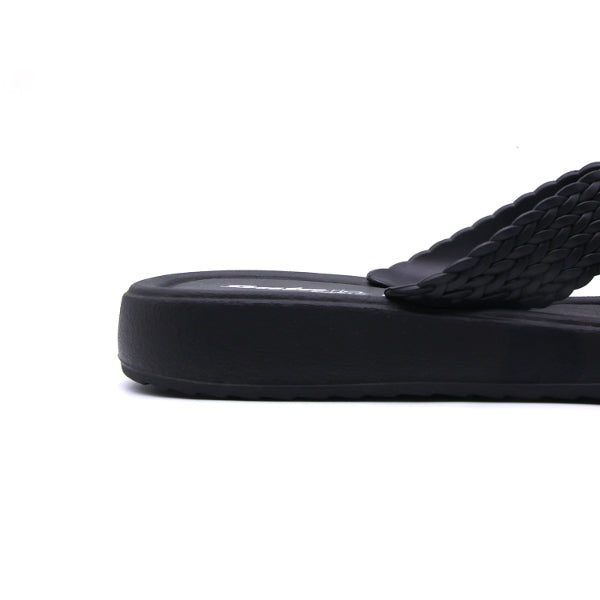 BR Black Braided Thongs
