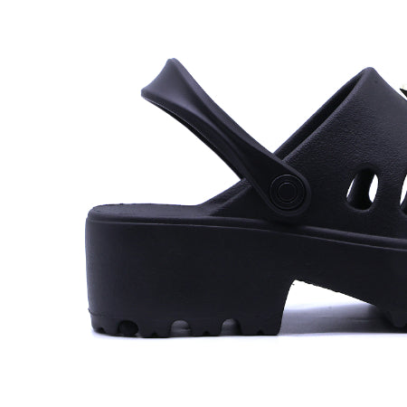 BR Black Charmed Foam Clogs