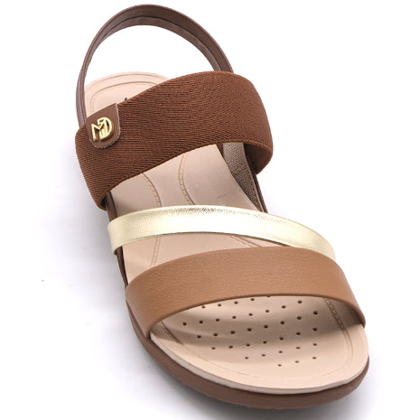 BR Dry Tech Brown & Gold Sandals