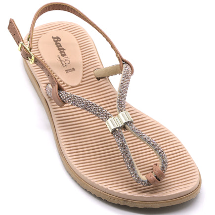 BR Nude Sparkle Sandals