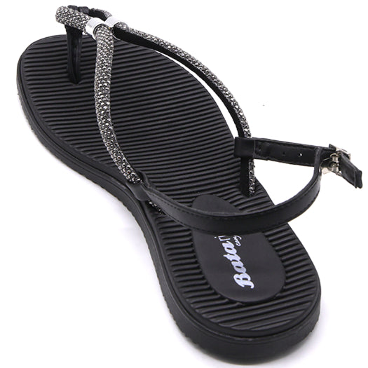BR Black Sparkle Sandals