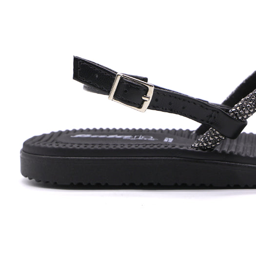 BR Black Sparkle Sandals