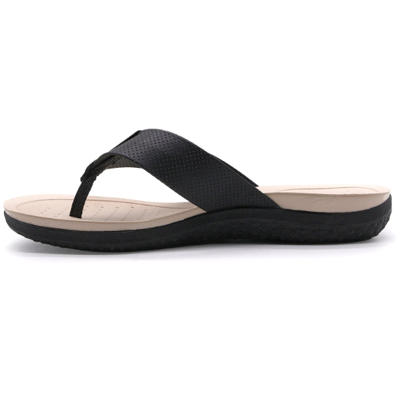 BR Dry Tech Black Thong Slides
