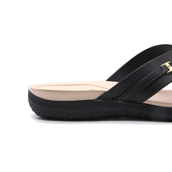 BR Dry Tech Black Thong Slides