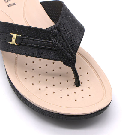 BR Dry Tech Black Thong Slides