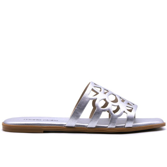 Marie Claire Caged Silver Slides