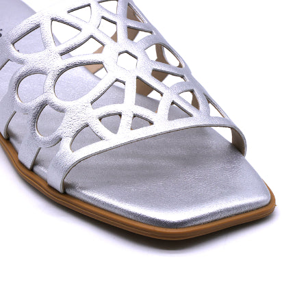 Marie Claire Caged Silver Slides