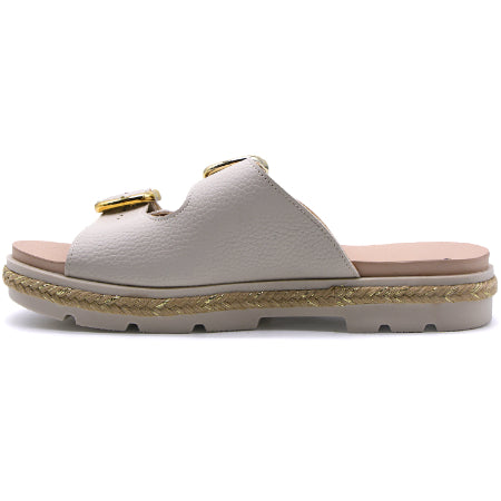 BR Dry Tech Beige Espadrille Slides