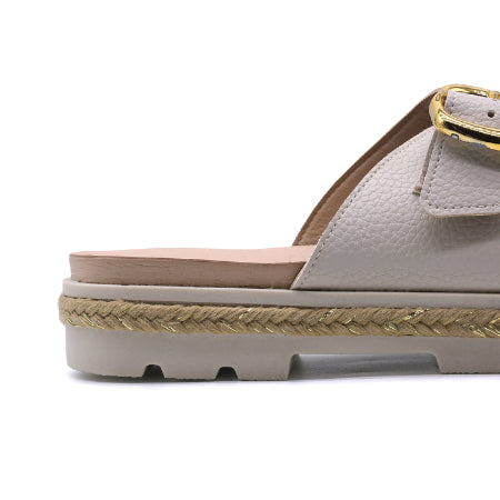 BR Dry Tech Beige Espadrille Slides