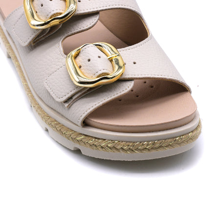 BR Dry Tech Beige Espadrille Slides