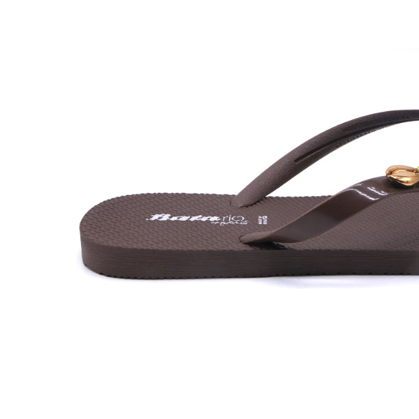BR Brown Beach Shell Flip Flops