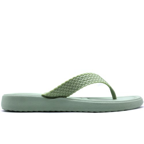 BR Mint Green Braided Thongs