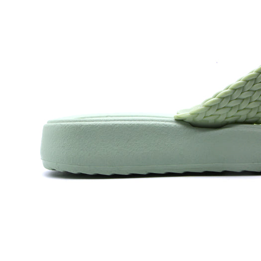 BR Mint Green Braided Thongs