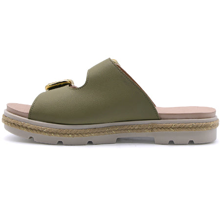 BR Dry Tech Olive Espadrille Slides