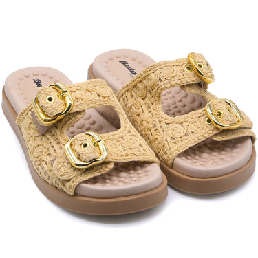 BR Reflex Tech Natural Woven Slides
