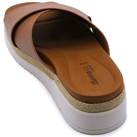 BR Camel Crossover Espadrille Wedges