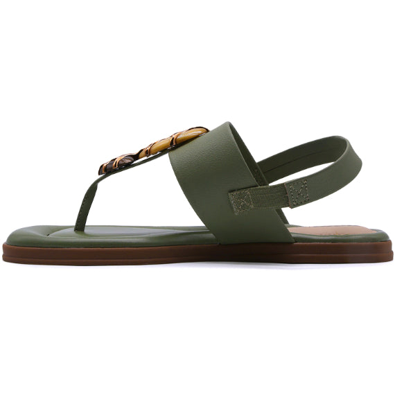 BR Green Statement Thong Sandals