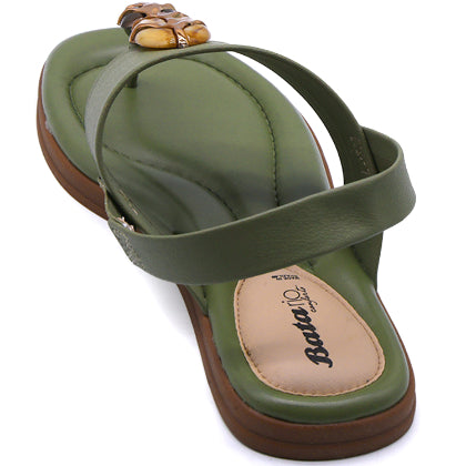 BR Green Statement Thong Sandals