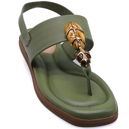 BR Green Statement Thong Sandals