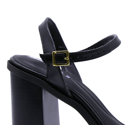BR Black Minimalist Block Heels