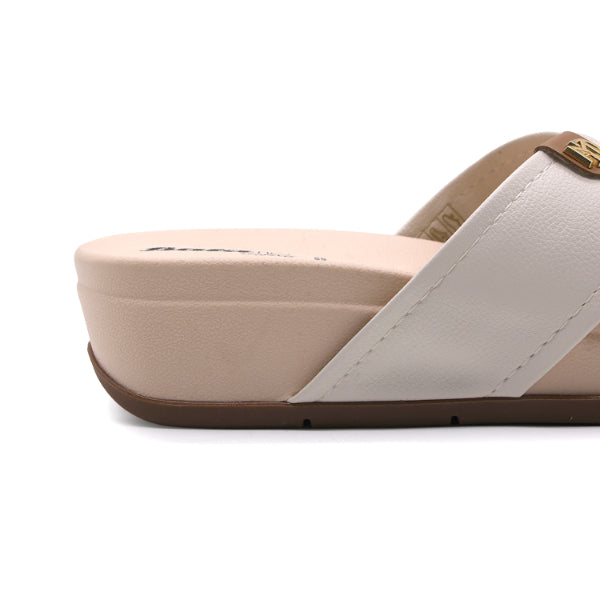 BR Cream Crossover Wedge Slides
