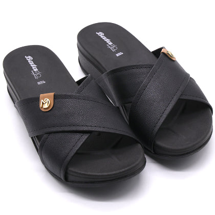 BR Black Crossover Wedge Slides