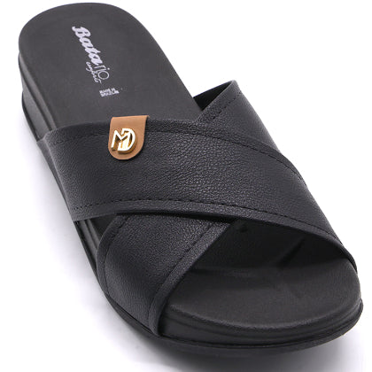 BR Black Crossover Wedge Slides