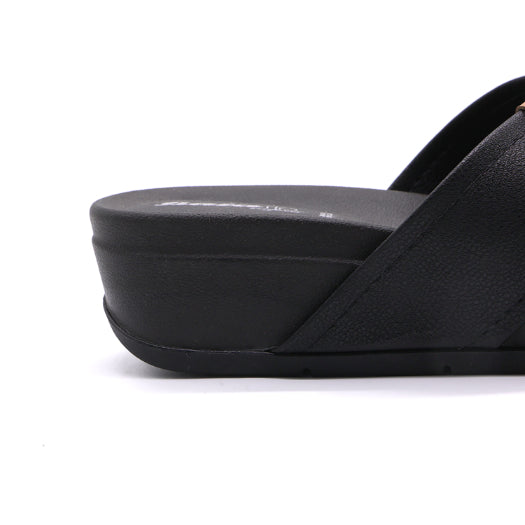 BR Black Crossover Wedge Slides
