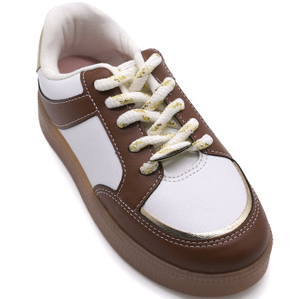 BR Brown/White Gum Sneakers