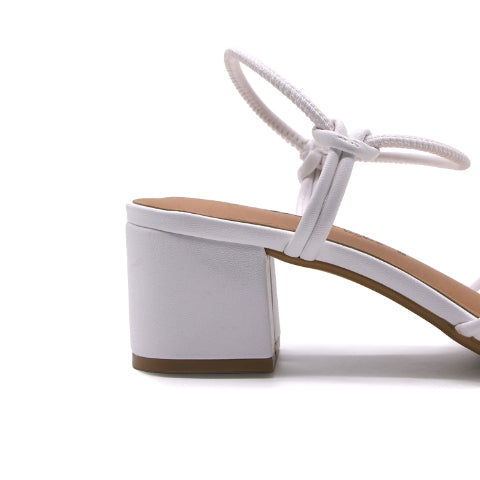 BR White Strappy Sandals