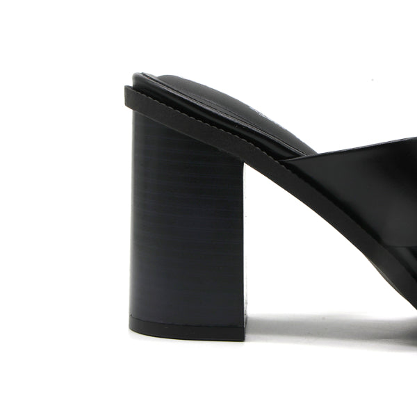 BR Black Crossover Block Mules